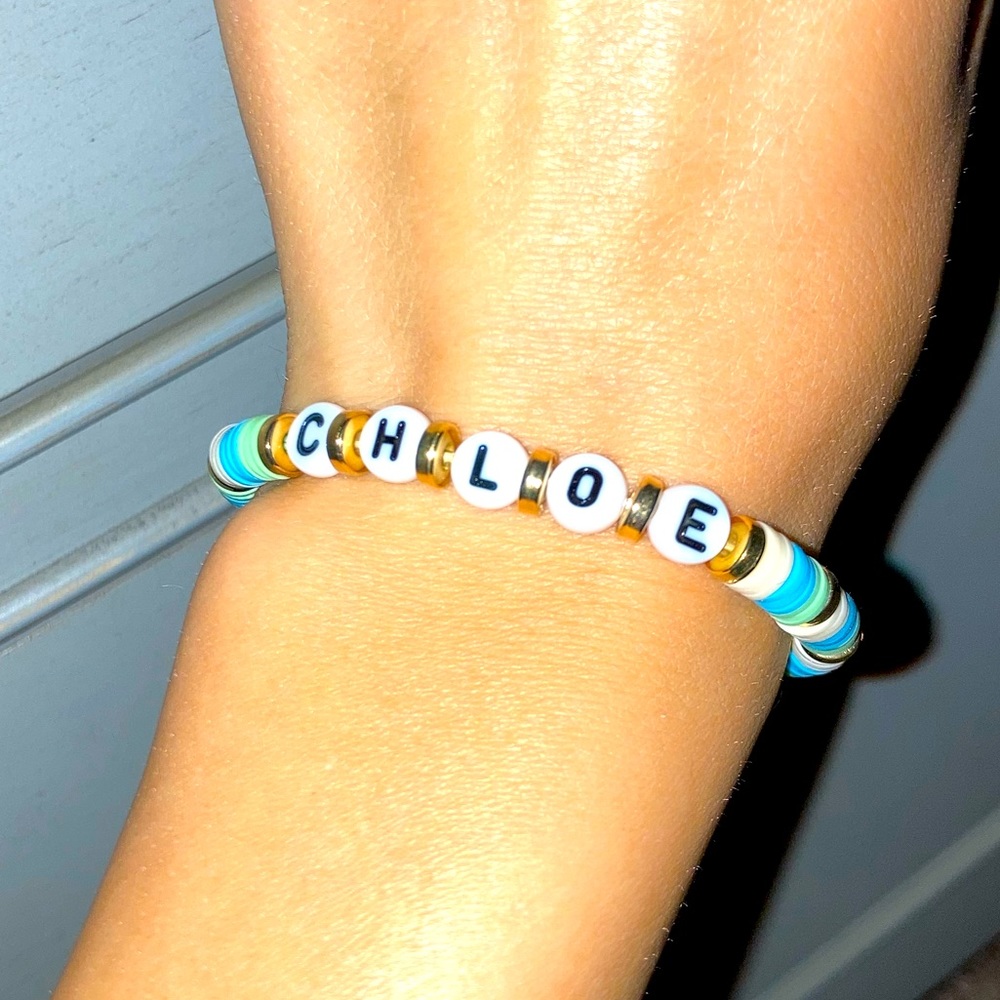 COPY - Custom Made Name Clay Bead Bracelets!
